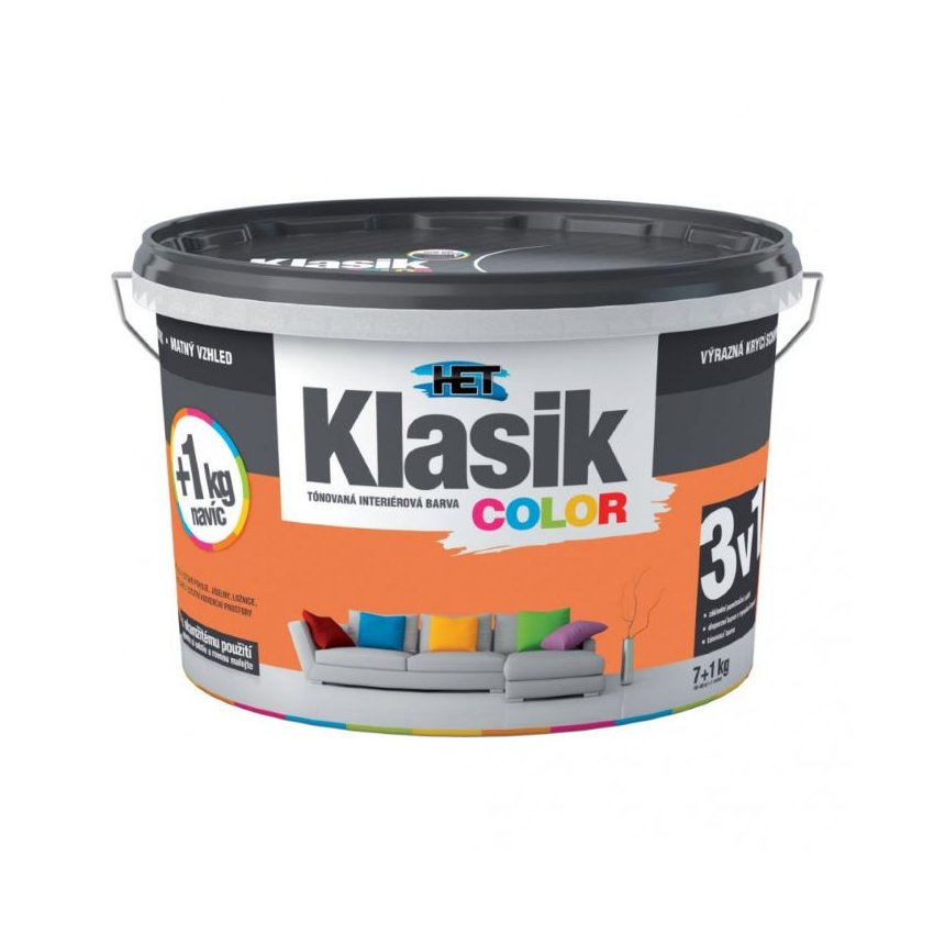 Klasik Color 0747 oranž pomerančový  (7+1)