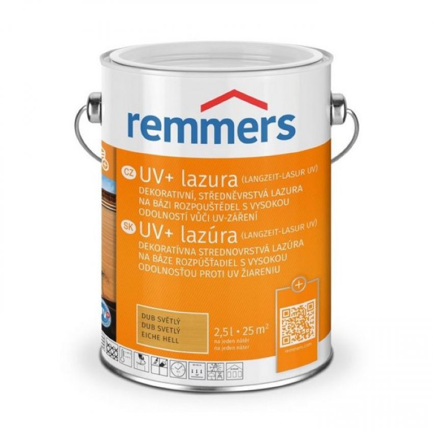 REMMERS-UV+ lazura 2.5l eiche hell