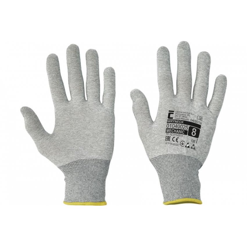 RUKAVICE WRYNECK ESD NYLON 8