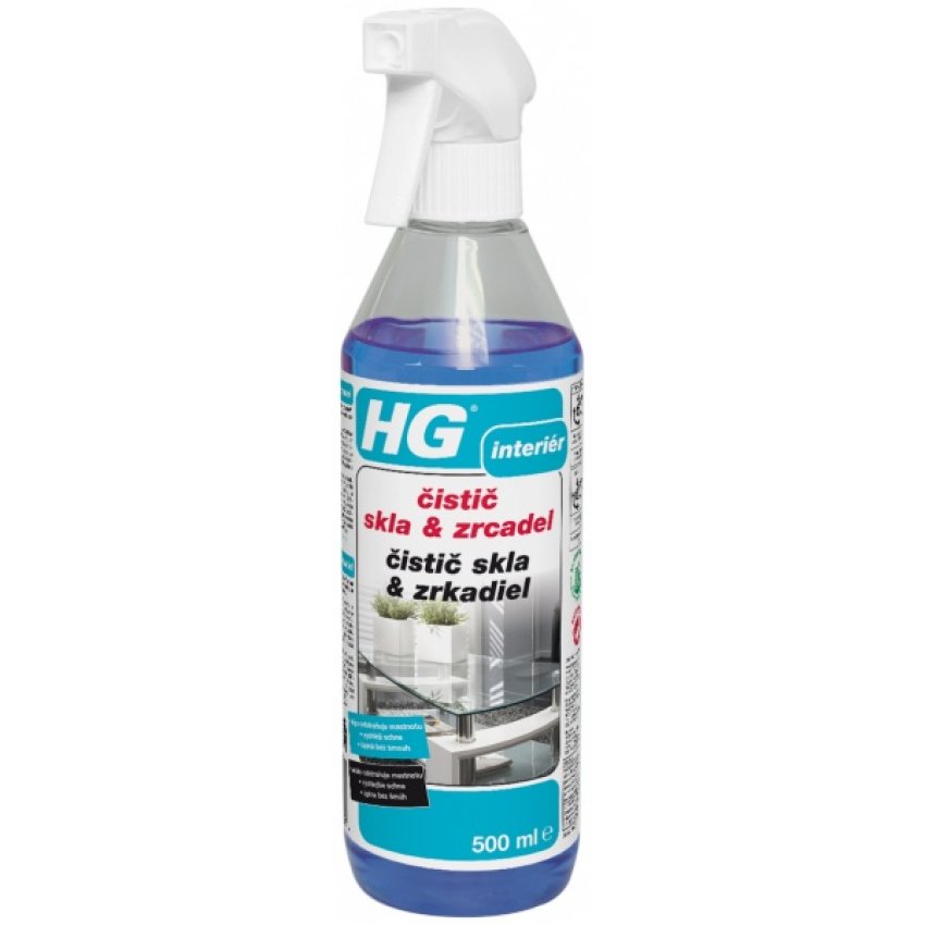 HG ČISTIČ SKLA A ZRCADEL 500ML