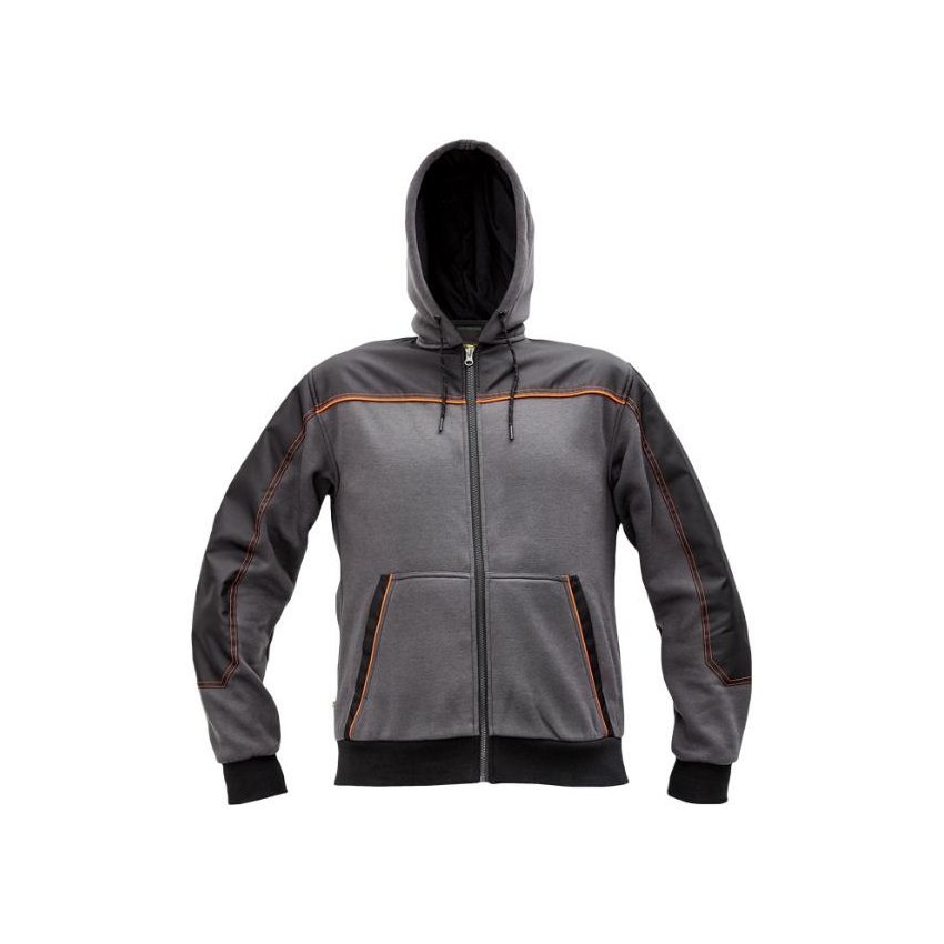 MIKINA CREMORNE S KAPUCÍ ŠEDÁ