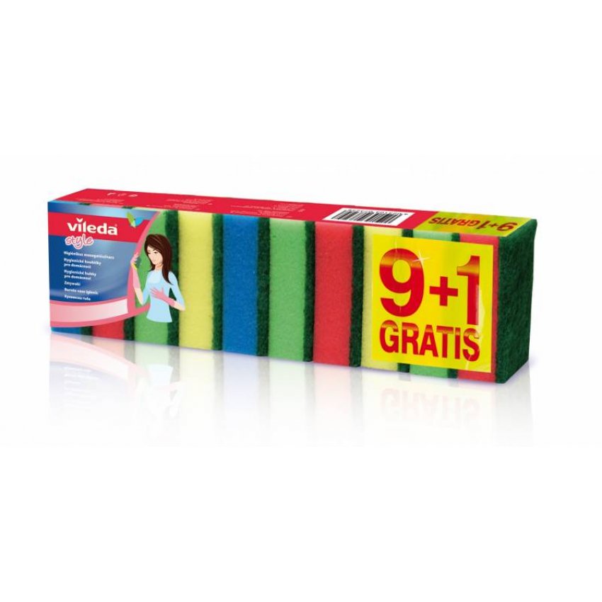 VILEDA RAINBOW HOUBIČKY 9+1KS
