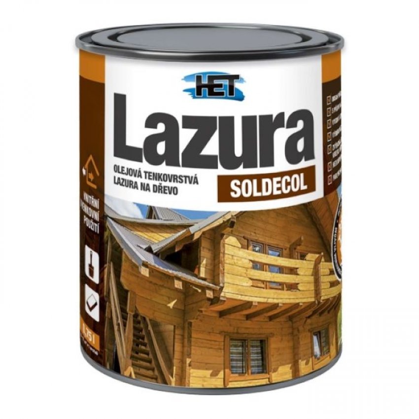SOLDECOL 00 OLEJ.LAZURA 5L BEZBARVA