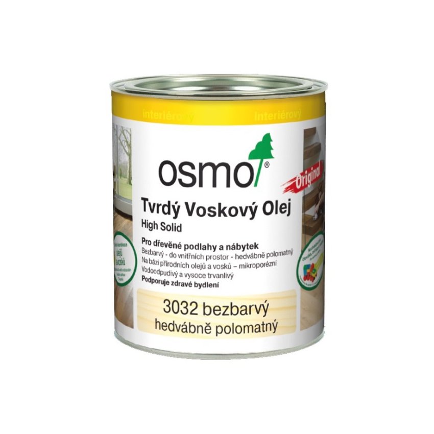 OSMO Tvrdý vosk.olej 3062 /0,75l/ MAT
