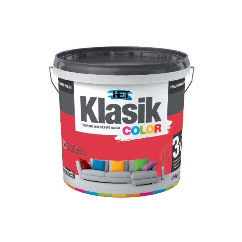 Klasik Color 0847 červený brusinkový  (1.5)