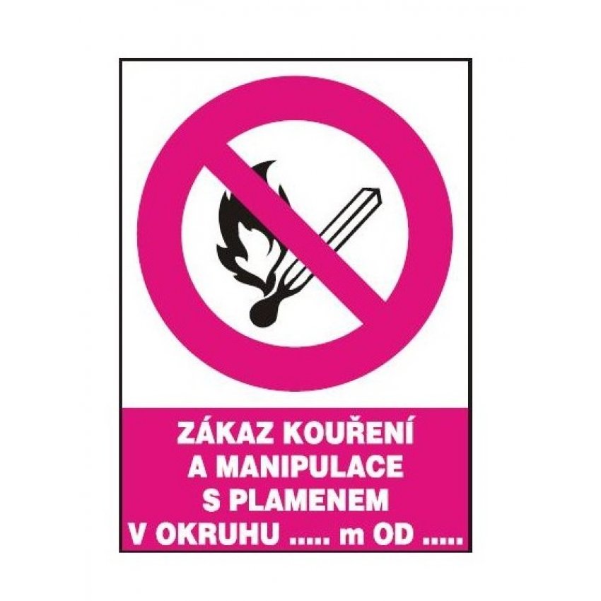 TABULKA ZÁKAZ KOUŘENÍ A MAN S PLAM. 14206