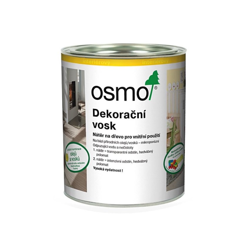 OSMO Dekorační vosk trans. mahagon 3138 /0.75l/