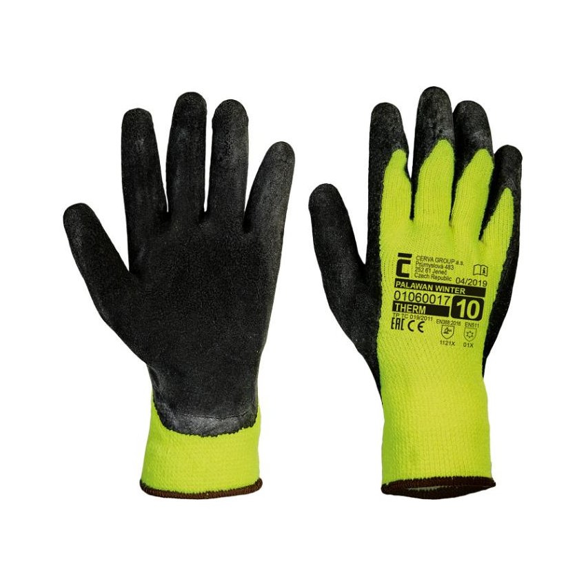 RUKAVICE PALAWAN WINTER HV ŽLUTÁ 9