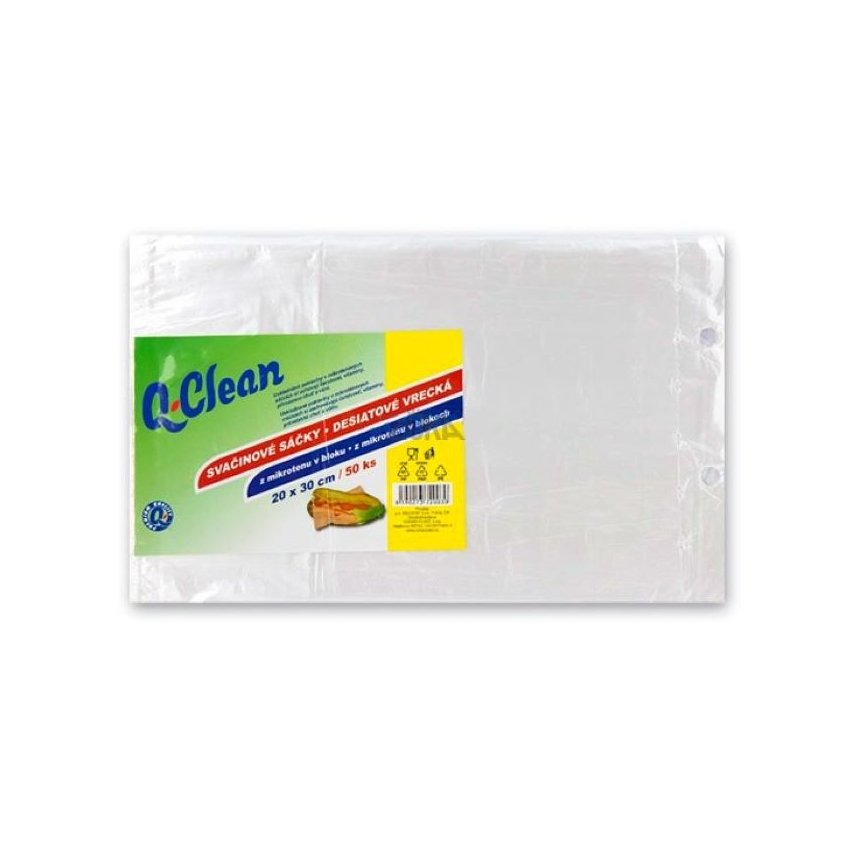 MIKR. SÁČKY SVAČINOVÉ 20X30CM 50KS Q CLEAN
