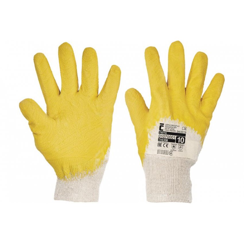 RUKAVICE TWITE MÁČENÉ LATEX 10