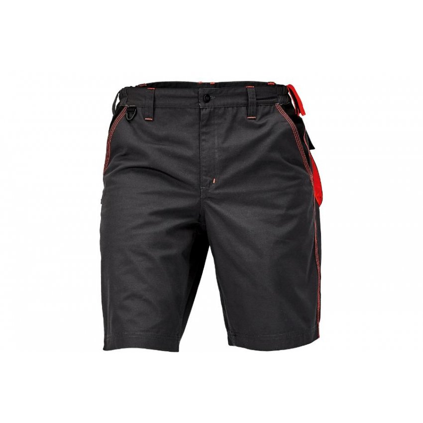 KALHOTY KRÁTKÉ KNOXFIELD ANTRACIT/ČERVENÁ