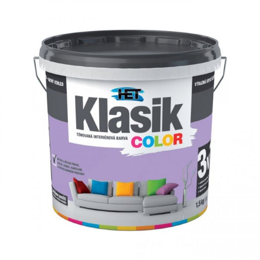 Klasik Color 0347 fialový šeříkový (1.5)